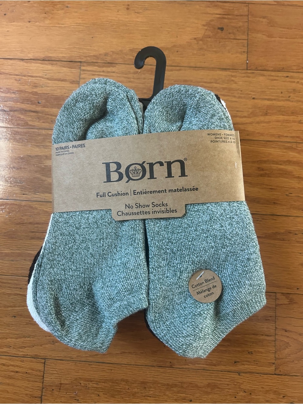 Born women’s Full Cushion No-Show Socks 10 packs